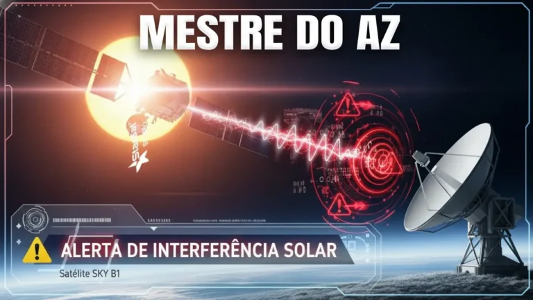 Aviso: Interferência Solar Afetando o Satélite SKY B1