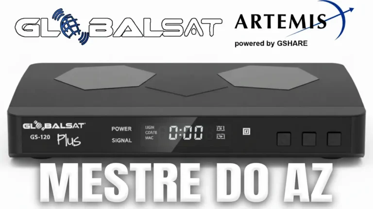 Globalsat GS120 Plus Atualização (Artemis) V207 – 05/03/2026