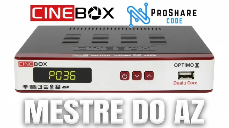 Cinebox Optimo X Atualização ProShare V4.0.4 – 02/04/2026